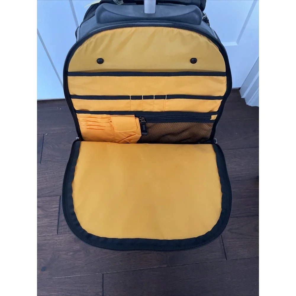 Adidas Carry On Suitcase Black Stadium Wheeled Rolling Bag